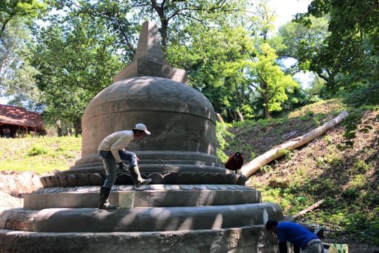 Replika Stupa Borobudur berdiri di Ukraina