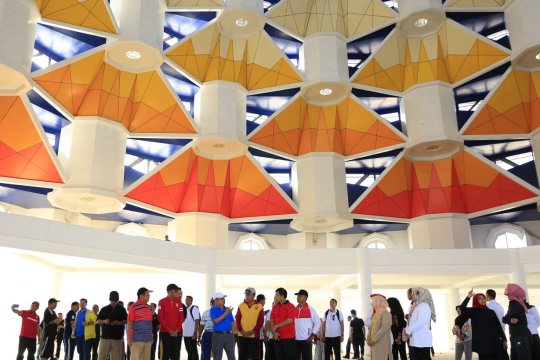 Wapres tinjau pembangunan Masjid 99 Kubah CPI