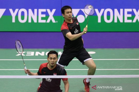 Dikalahkan wakil Korsel, Hendra/Ahsan gagal rebut gelar juara Hong Kong Open