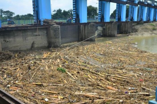 Sampah di pintu air bendungan Wilalung Page 1 Small