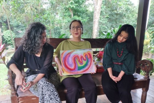Ini lukisan pasien COVID-19 yang telah sembuh