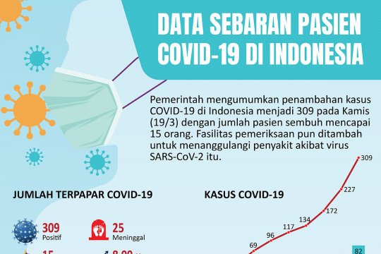 Data sebaran pasien COVID-19 di Indonesia