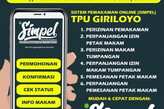 Pemkot Magelang layani pengurusan pemakaman secara daring