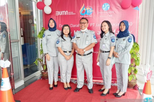 Hut ke 60, Jasa Raharja gelar kegiatan donor darah