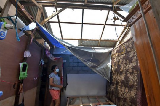 Angin puting beliung terjang rumah warga Pecatu