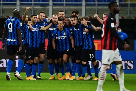 Liga Italia - Inter singkirkan Milan melalui kemenangan dramatis