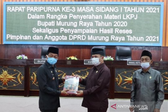 Bupati Murung Raya paparkan LKPJ 2020 ke DPRD