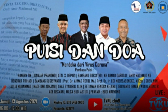Membangun optimisme dari panggung "Puisi dan Doa Corona" bersama para tokoh