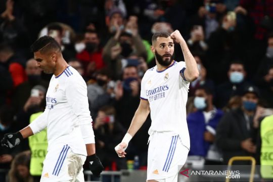 Real Madrid mengalahkan Shakhtar Donetsk 2-1, Benzema borong dua gol
