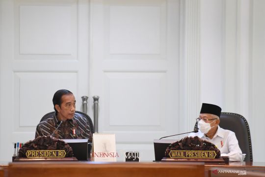 Presiden Jokowi minta seluruh kementerian tidak terjebak ego sektoral