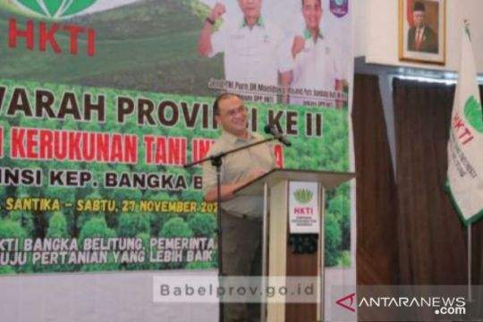 Jadi penopang ekonomi Babel, Gubernur harap HKTI turut berkontribusi memajukan sektor pertanian