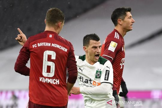 Bayern ditaklukkan Gladbach 1-2
