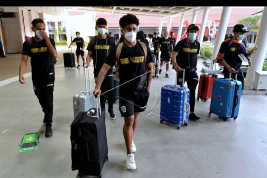 Timnas Timor Leste tiba di Bali