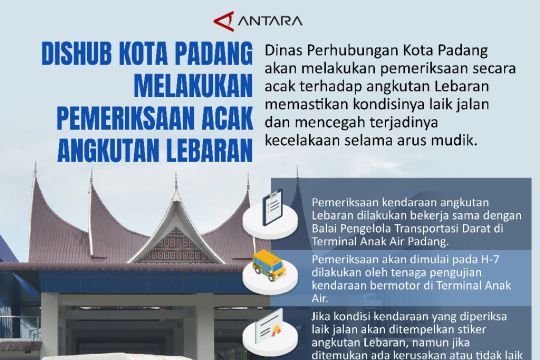 Dishub Kota Padang melakukan pemeriksaan  acak angkutan Lebaran