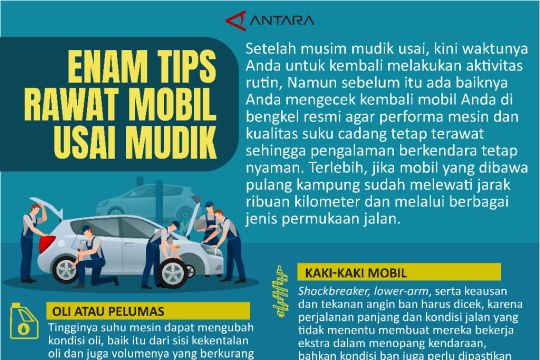 Enam Tips Rawat Mobil Usai Mudik