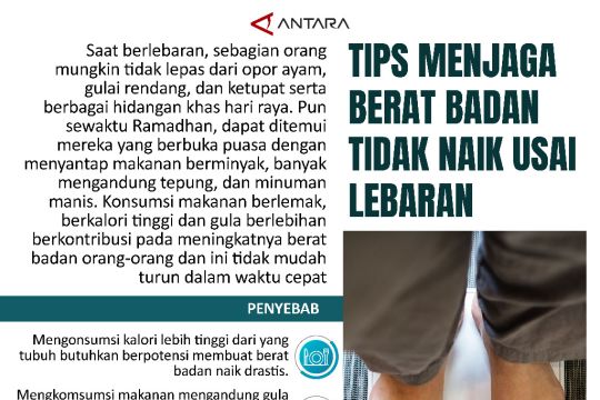 Tips menjaga berat badan tidak naik usai lebaran