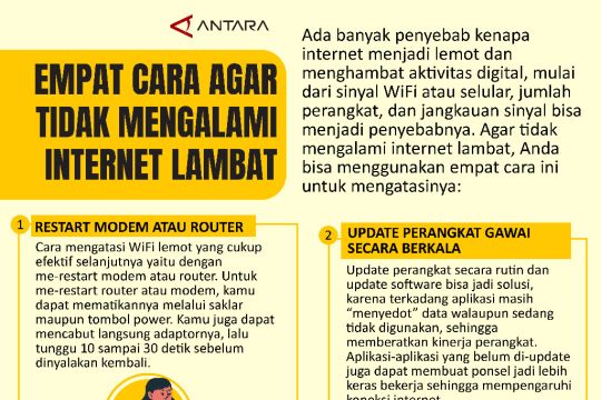 EMPAT CARA AGAR TIDAK MENGALAMI INTERNET LAMBAT