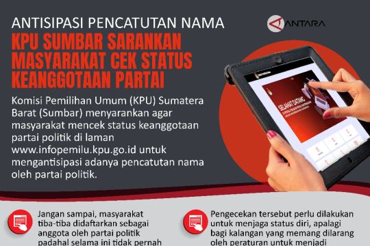 Antisipasi Pencatutan Nama KPU Sumbar Sarankan Masyarakat Cek Status Keangotaan Partai