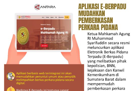 Aplikasi E-Berpadu Mudahkan Pemberkasan Perkara Pidana