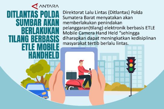 Ditlantas Polda Sumbar akan berlakukan Tilang Berbasis ETLE Mobile Handheld