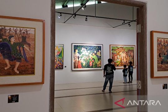 Perupa  Magelang-Yogyakarta pameran karya di kawasan Candi Borobudur