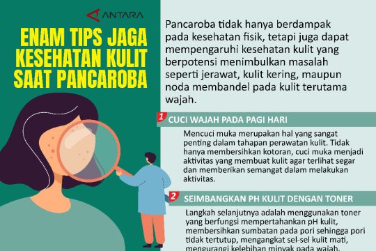 Enam tips jaga kesehatan kulit saat pancaroba