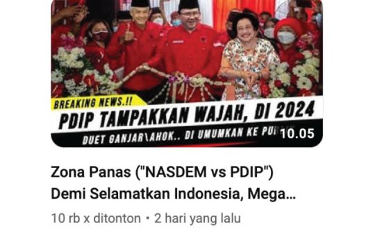 Hoaks Pdip Umumkan Ahok Dan Ganjar Untuk Pilpres 2024 Antara News