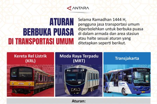 Aturan berbuka puasa di transportasi umum