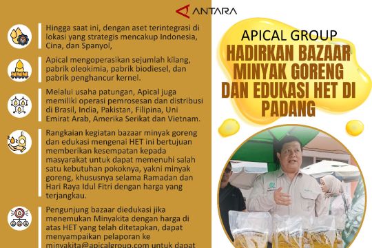 Apical Group Hadirkan Bazar Minyak Goreng dan Edukasi HET di Padang