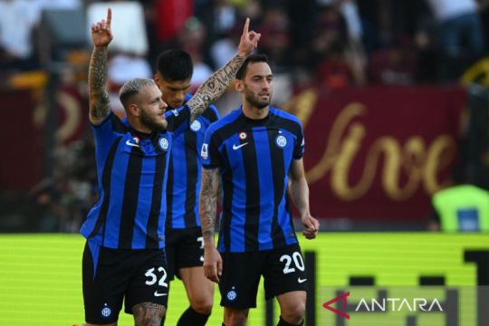 Inter Milan bekuk AS Roma dua gol tanpa balas di Stadion Olympico