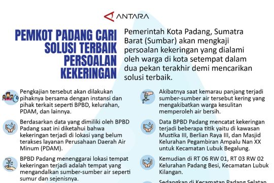 Pemkot Padang cari solusi terbaik persoalan kekeringan