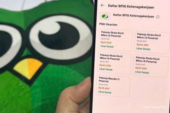 Pekerja kini bisa daftar BPJS Ketenagakerjaan lewat Tokopedia