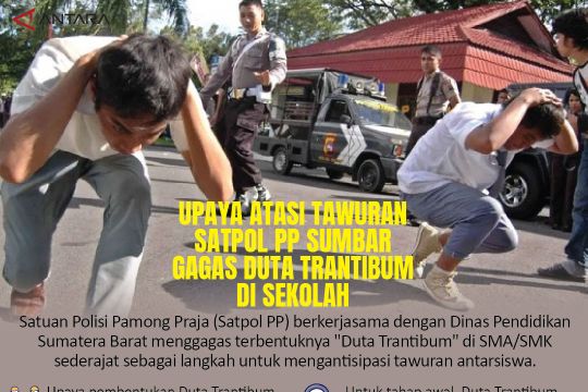 Upaya atasi tawuran Satpol PP Sumbar gagas Duta Trantibum di sekolah