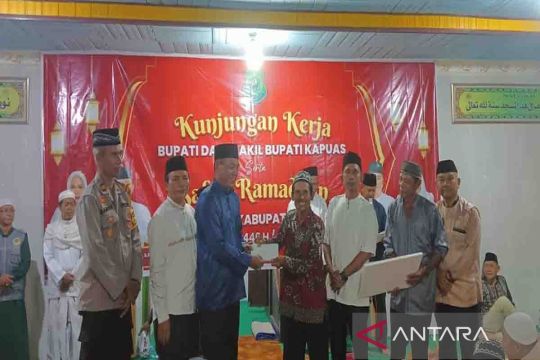 Dukungan Bupati Kapuas lanjutkan pembangunan Masjid Noor diapresiasi