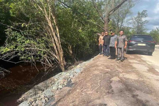 DPRD Kalteng tinjau progres perbaikan Jalan Ujung Pandaran-Kuala Pembuang