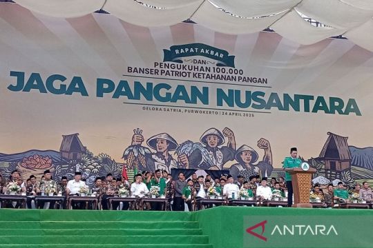 Ketum GP Ansor kukuhkan  100.000 Banser Patriot Ketahanan Pangan