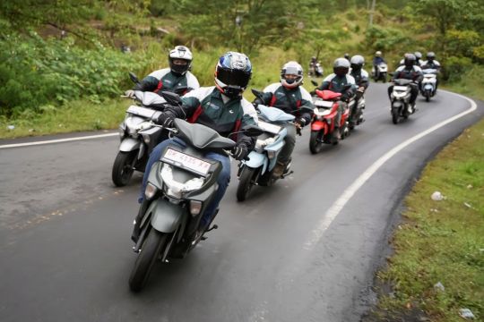 Yamaha Gear Ultima taklukkan jalur perkotaan dan pegunungan Kintamani