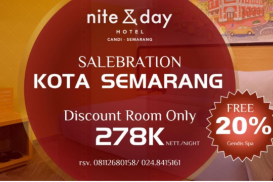 Ada promo menarik dari Nite&Day Semarang Hotel selama Mei 2025