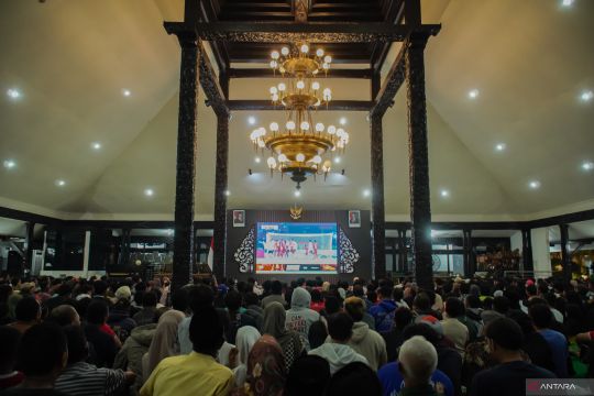 Nobar Timnas Indonesia di Lumajang