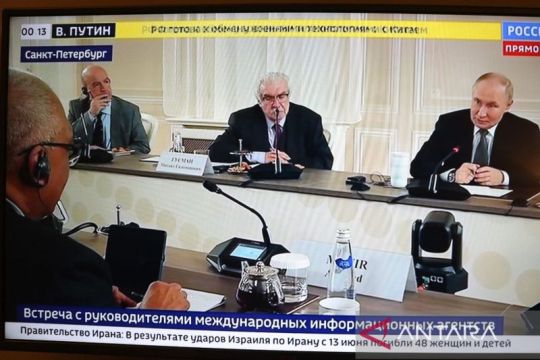 Dirut ANTARA bertemu Presiden Putin di Rusia, hadiri dialog khusus