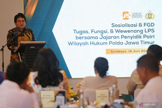 Sosialisasi dan FGD LPS bersama jajaran penyidik Polri