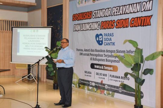 Dinkes Banyumas  luncurkan aplikasi untuk memantau pasien diabetes
