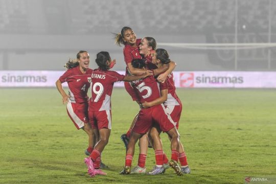 Timnas Indonesia berada di posisi kedua klasemen grup D kualifikasi Piala Asia Putri 2026