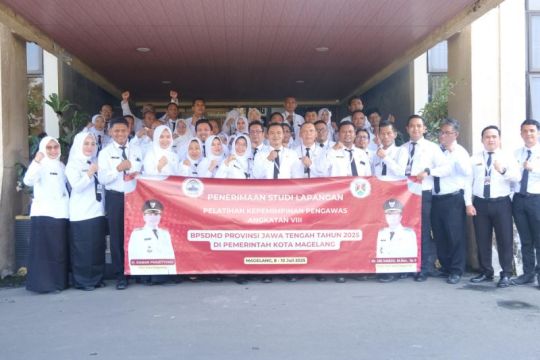 Peserta PKP  Provinsi Jateng belajar kepengawasan di Kota Magelang