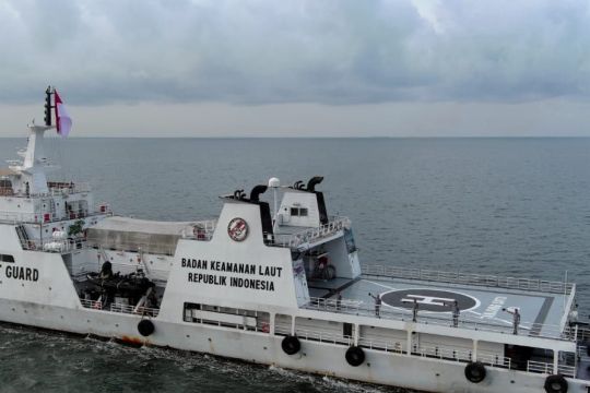 Bakamla-Jepang Coast Guard gelar latihan bersama di Selat Singapura