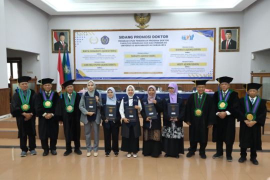 Lima Srikandi lulusan Doktor Pendidikan UMS siap warnai dunia akademik