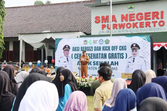 Bupati Banyumas:  CKG Sekolah langkah awal cetak generasi sehat