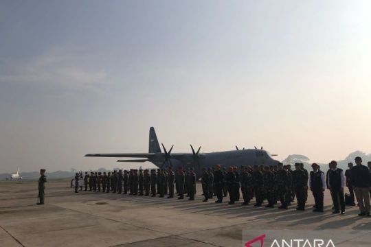 Kemhan kirim logistik dengan metode "air drop" untuk warga Gaza