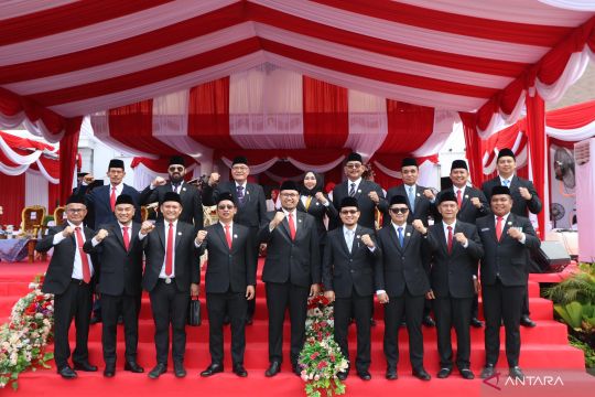 Anggota DPRD Banjarbaru hadiri upacara HUT ke-80 RI