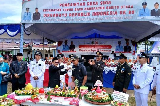 Anggota DPRD Barut hadiri Upacara HUT ke-80 RI di Desa Sikui